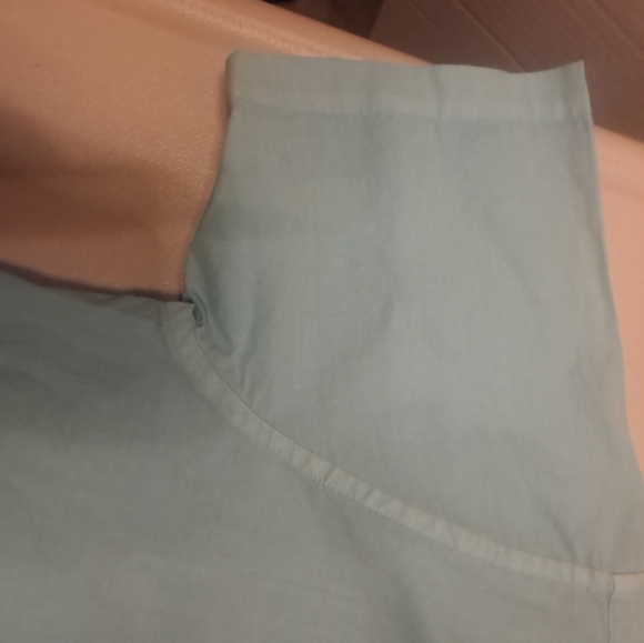 PETER MILLAR LIGHT BLUE BUTTON UP SHIRT Cotton/SILK Blend - Picture 12 of 16